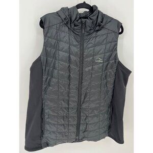 L.L. Bean Unisex 2X Plus Black Quilted Hooded Vest